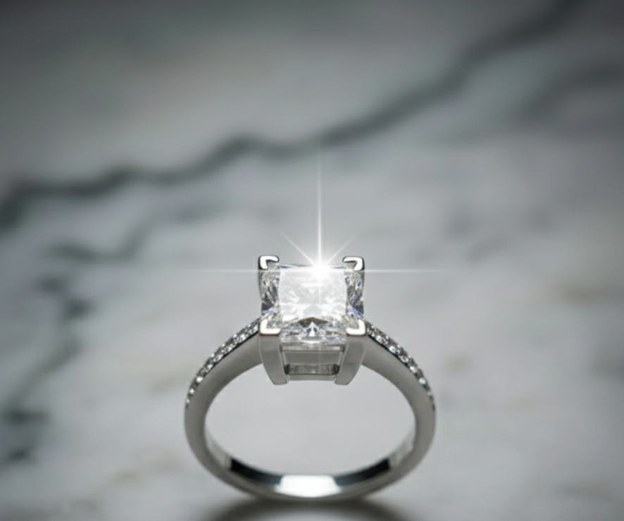 Bague diamant naturel 2,04 cts