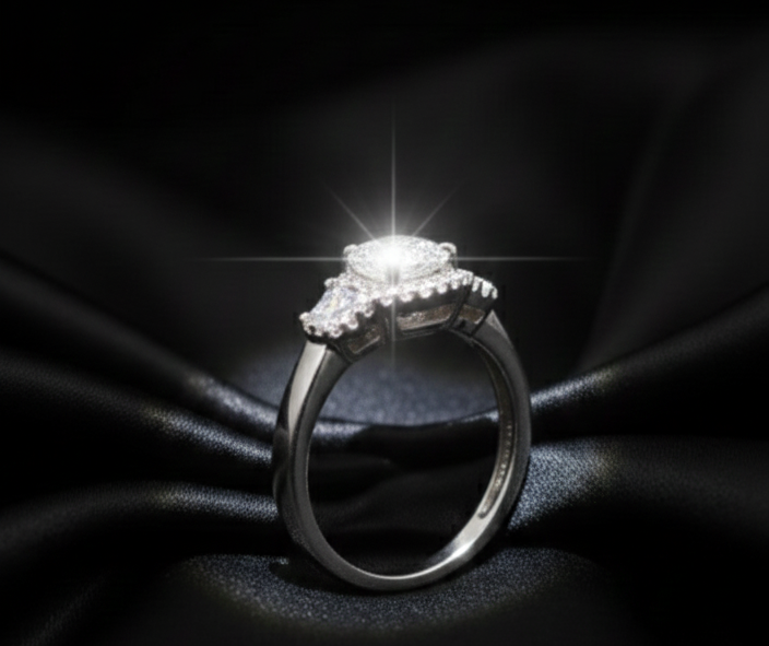 Bague diamant de synthèse 2,51 cts G VVS2