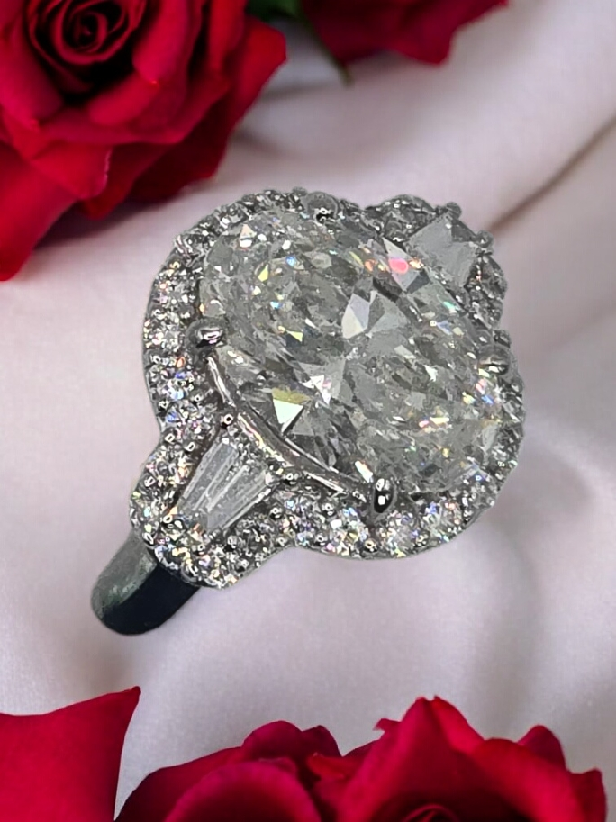 Bague diamant de synthèse 2,51 cts G VVS2