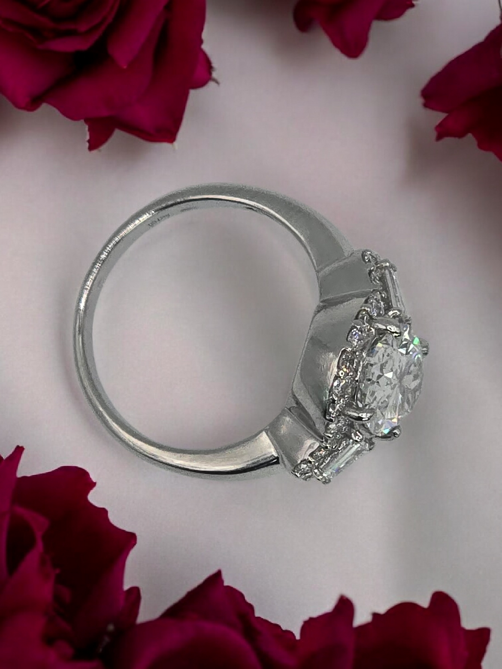 Bague diamant de synthèse 2,51 cts G VVS2