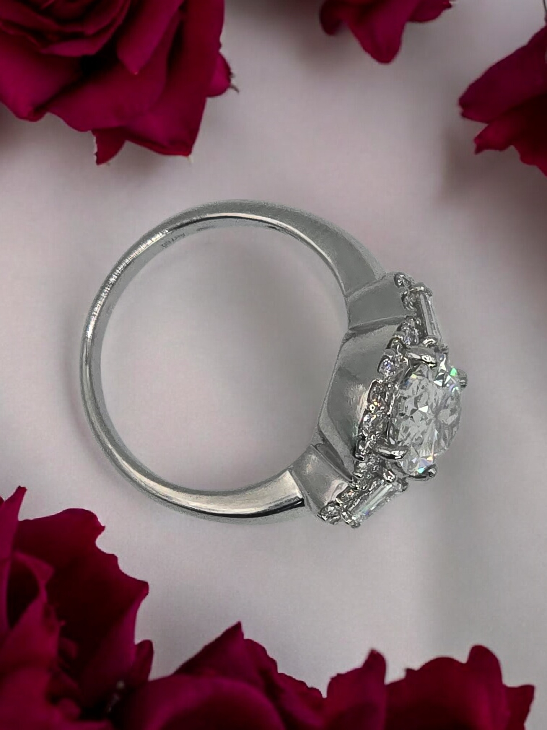 Bague diamant de synthèse 2,51 cts G VVS2