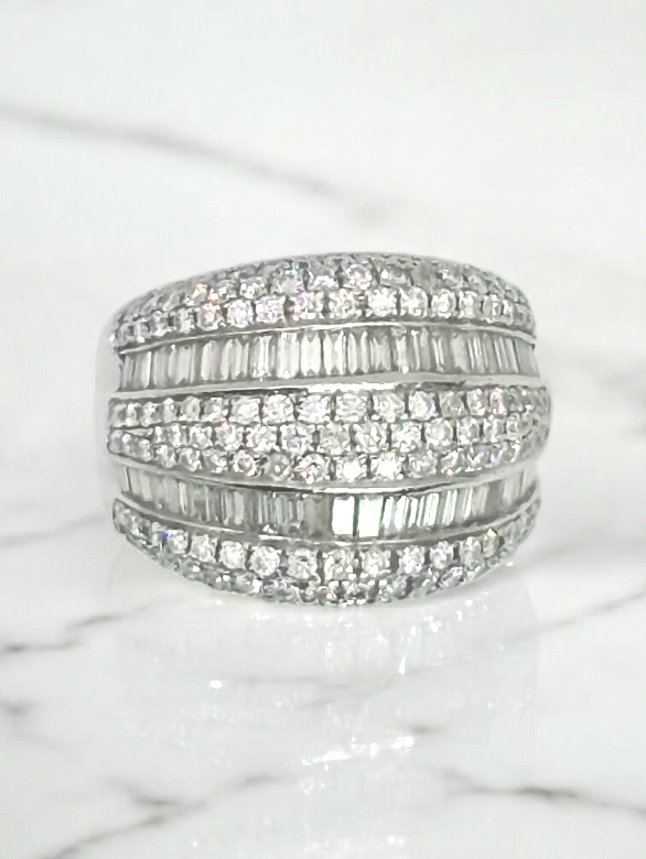 Bague diamants naturels