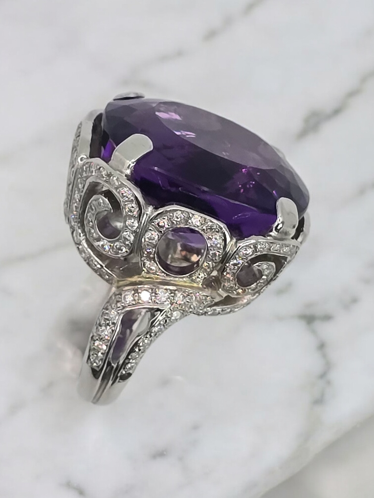 Bague Améthyste ~ 51 cts