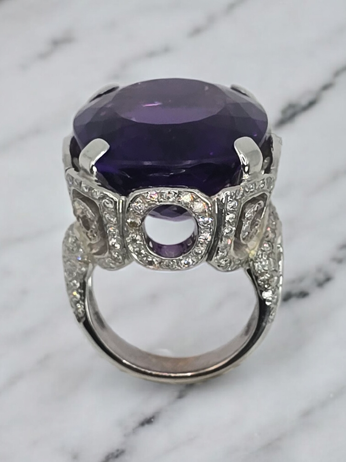 Bague Améthyste ~ 51 cts