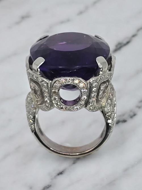 Bague Améthyste ~ 51 cts