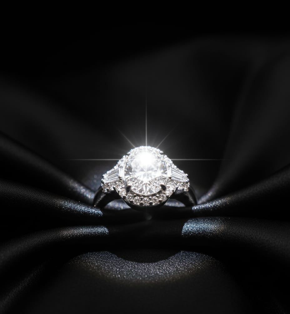 Bague diamant de synthèse 2,51 cts G VVS2