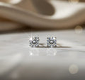 Boucles d'oreilles diamants naturels 0,80 ct