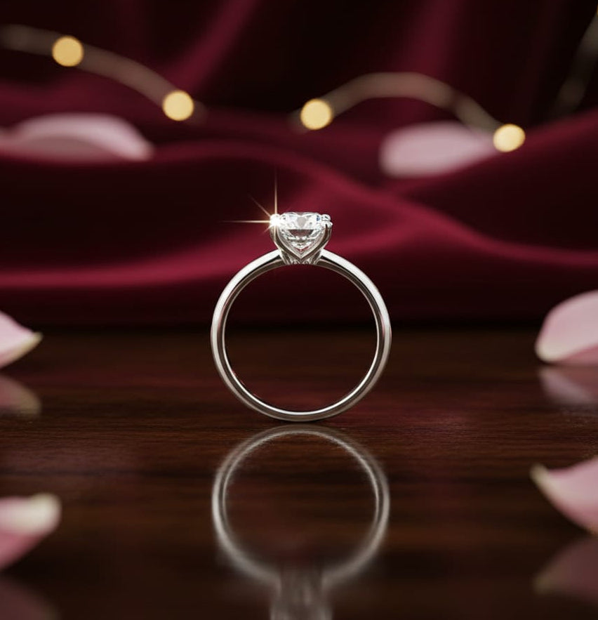 Solitaire Diamant de synthèse 0,75 ct G VS