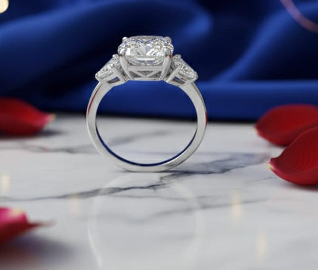 Bague diamant de synthèse 3,15 cts G VS1