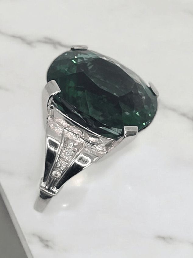 Bague Béryl vert - ETHIQUE DIAMANT