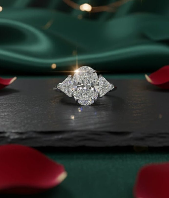 Bague diamant de synthèse 3,39 cts G VS1 - ETHIQUE DIAMANT