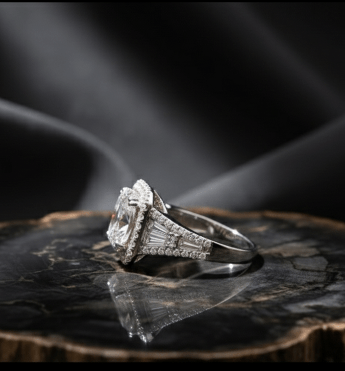 Bague diamant de synthèse 3,68 cts E VS1 - ETHIQUE DIAMANT