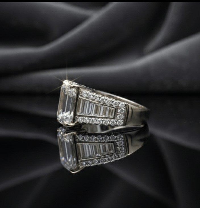 Bague diamant de synthèse 4,02 cts D VS1 - ETHIQUE DIAMANT