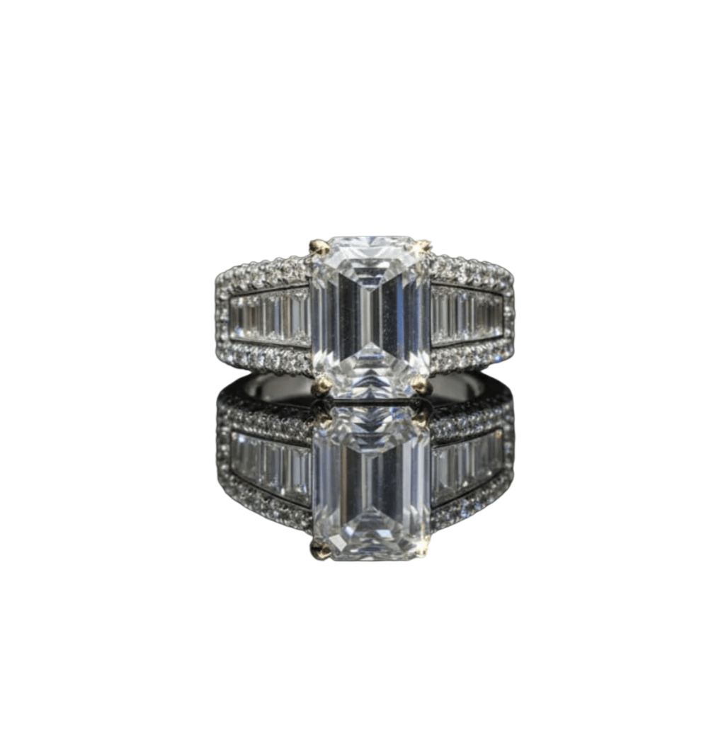 Bague diamant de synthèse 4,02 cts D VS1 - ETHIQUE DIAMANT