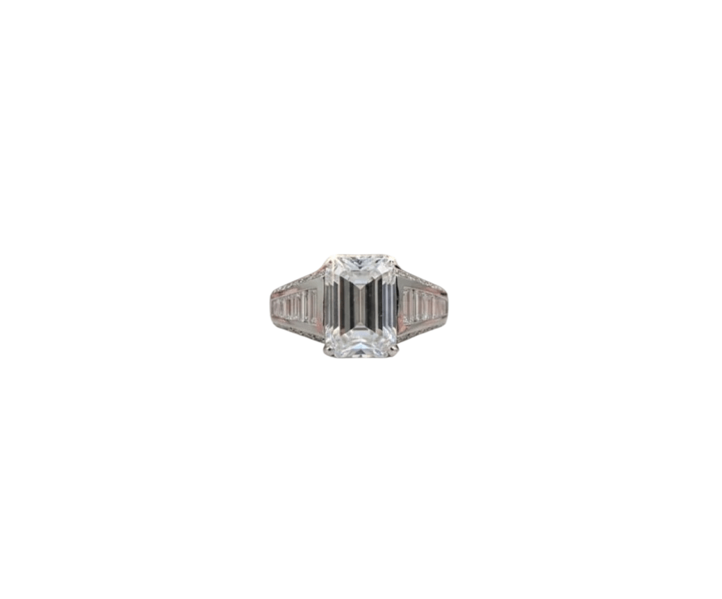 Bague diamant de synthèse 4,03 cts D VVS2 - ETHIQUE DIAMANT