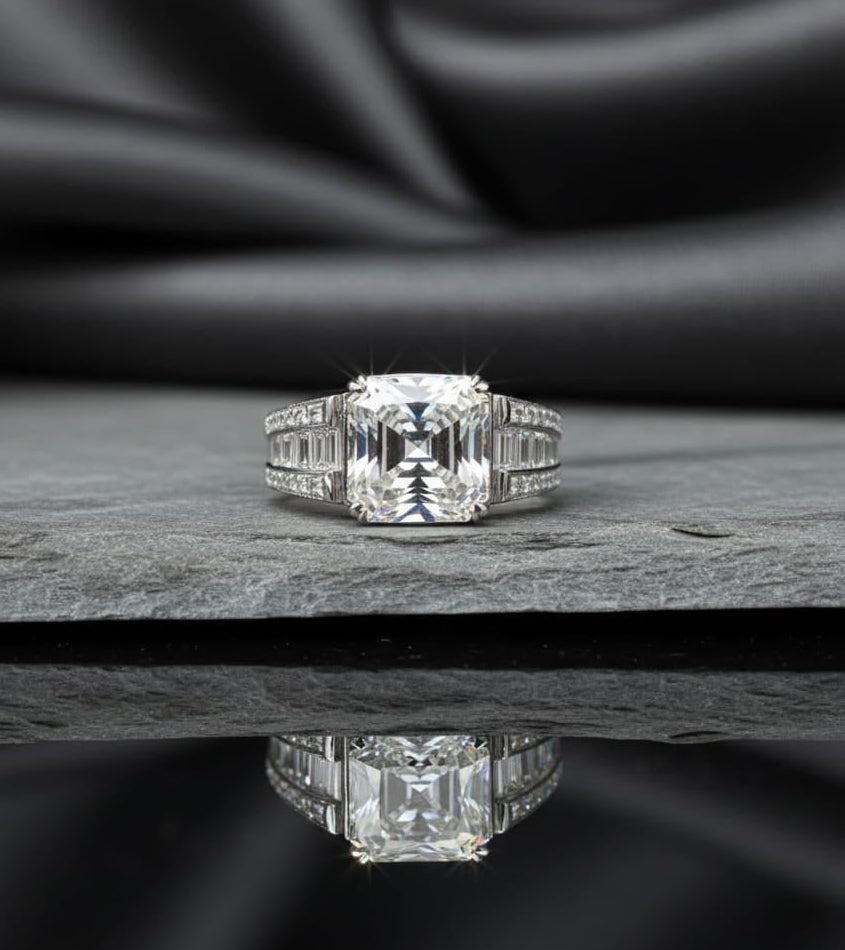 Bague diamant de synthèse 5,19 cts D VVS2 - ETHIQUE DIAMANT