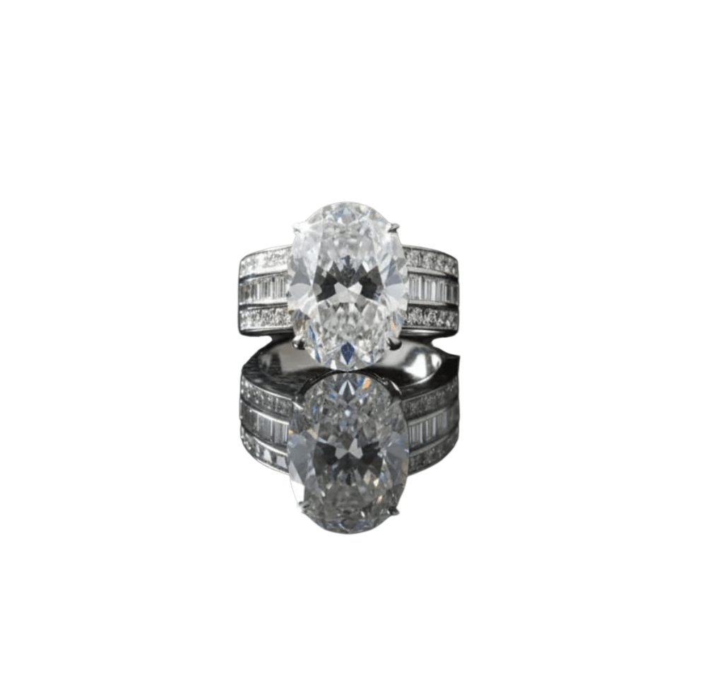 Bague diamant de synthèse 8,03 cts E VS1 - ETHIQUE DIAMANT
