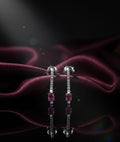 Boucles d'oreilles rubis et diamants naturels - ETHIQUE DIAMANT