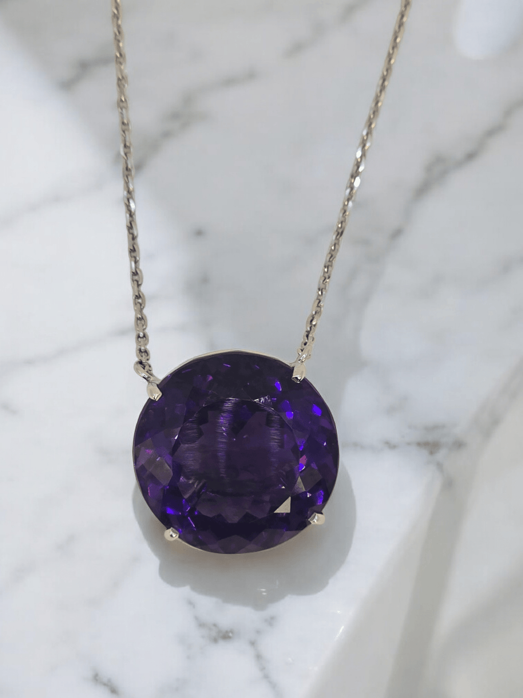 Collier Améthyste ~ 20 cts - ETHIQUE DIAMANT