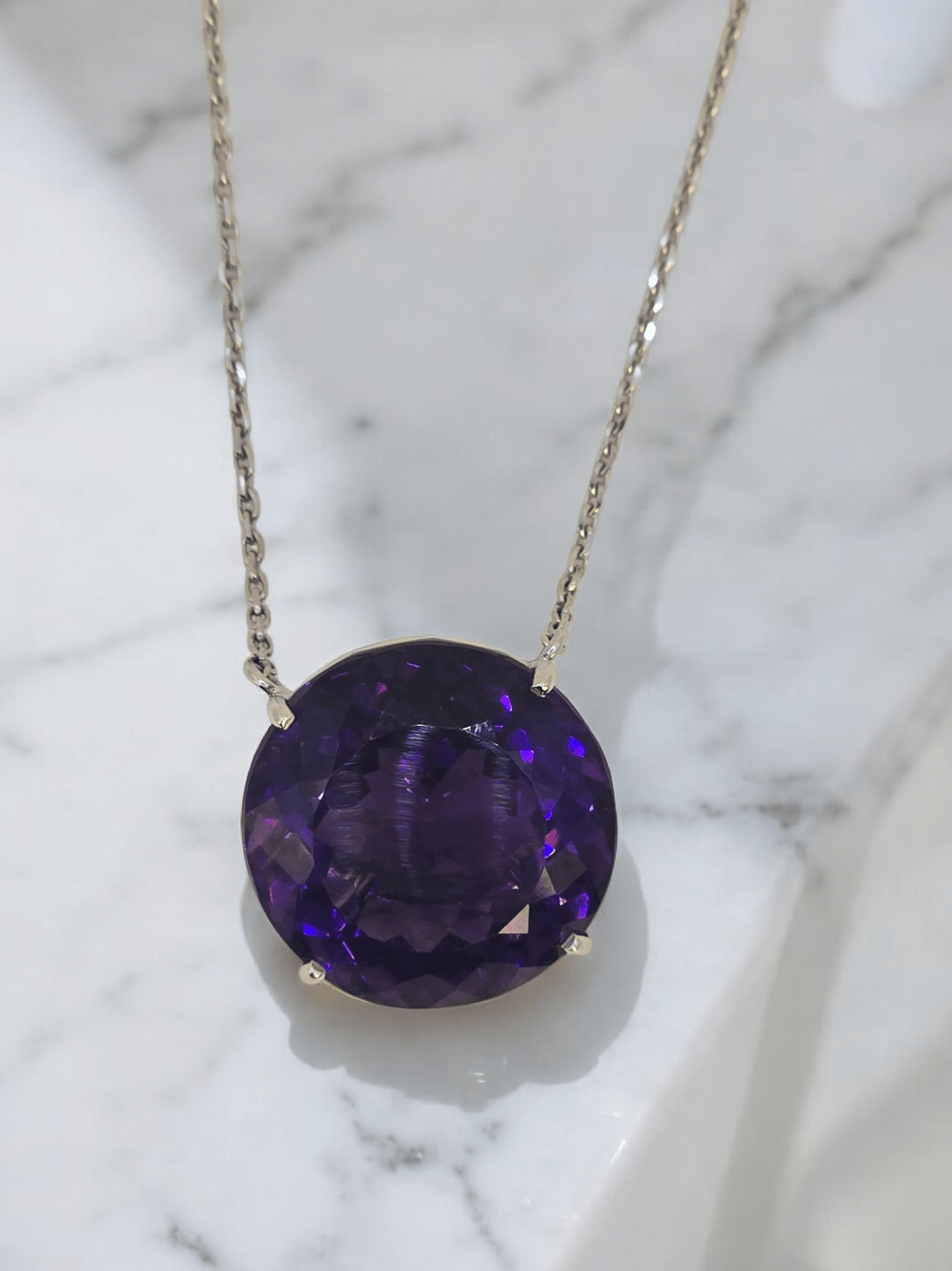 Collier Améthyste ~ 20 cts - ETHIQUE DIAMANT