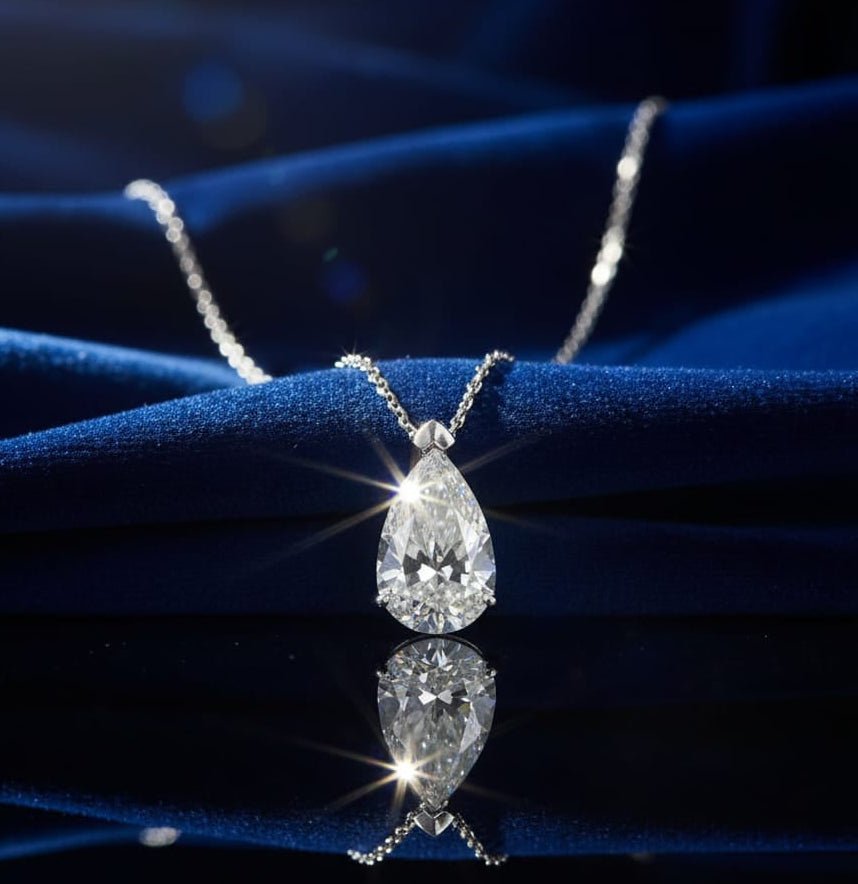 Collier Diamant de synthèse 3,77 cts G VS1 - ETHIQUE DIAMANT