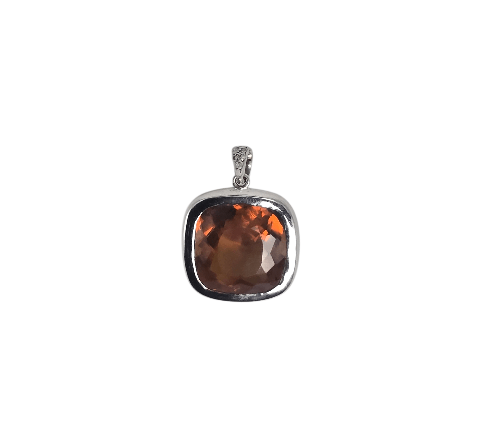 Pendentif Béryl cognac ~ 23 cts - ETHIQUE DIAMANT